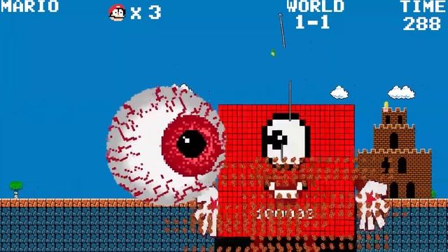 Mario Build 100.000 Numberblocks vs the Giant EYE BALL Calamity! смотреть онлайн