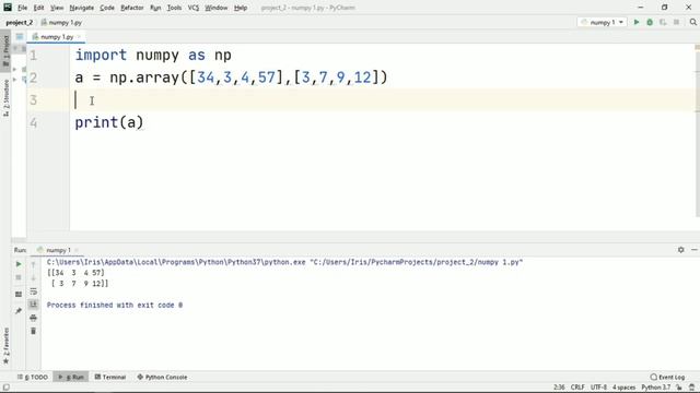 #1 NumPy Tutorial for absolute beginners - Getting started + Creating Arrays смотреть онлайн