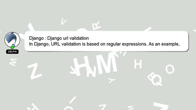 Django : Django url validation смотреть онлайн
