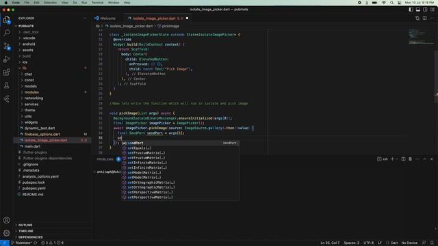 Flutter Pro: Use Image Picker in Isolate смотреть онлайн