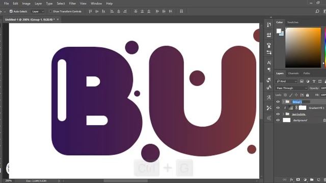 How to Create Bubble Text Effect with Photoshop - Tutorial Photoshop смотреть онлайн