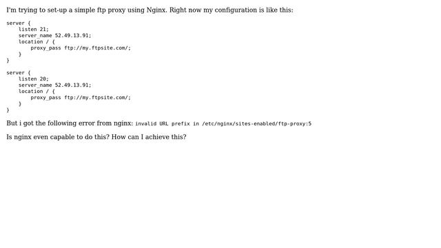 Ftp proxy using nginx (2 Solutions!!) смотреть онлайн
