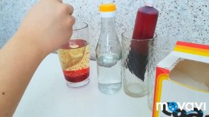 Эксперимент лава лампа, лавовая лампа из масла, соды и уксуса. Опыты. Experiment.