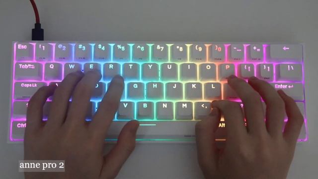 2 Minute Anne Pro 2 Typing Test ASMR смотреть онлайн