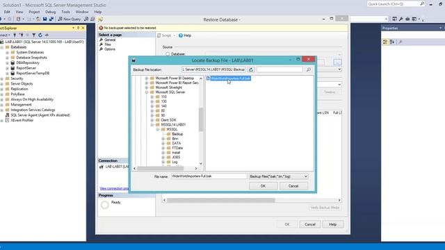 SQL Server Restore Database from Backup | Administration смотреть онлайн