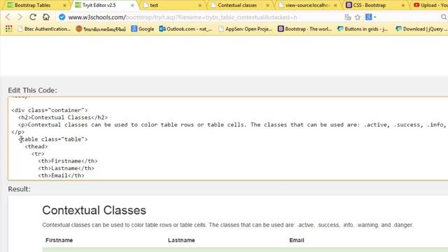 Bootstrap Tables Contextual classes смотреть онлайн