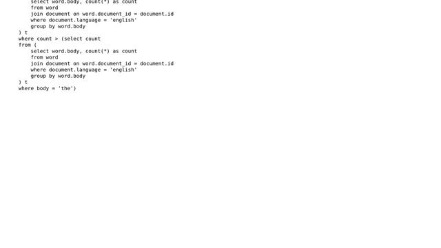 Code Review: MySQL query to select number of fields occurring more times than x смотреть онлайн