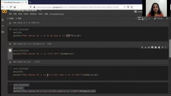Formatted Output in Python (Class XI)