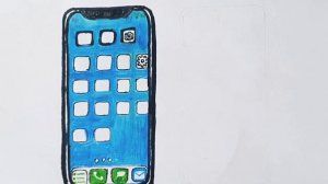 How To Draw Apple iPhone 12 Pro / Как нарисовать Айфон 12 про / Мультик раскраска