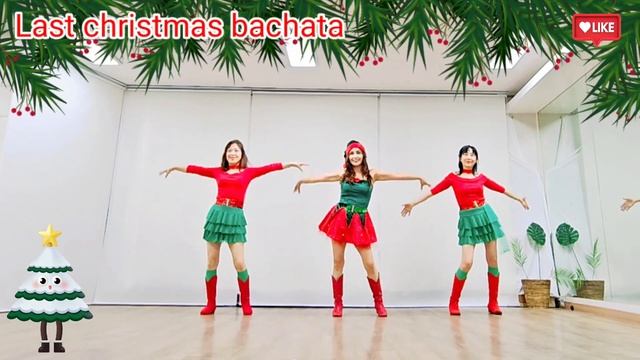 Last christmas bachata 라스트 크리스마스 바차타 Linedance смотреть онлайн