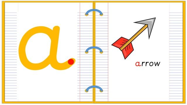 Lowercase Alphabet Letter A Learn to Read and Write смотреть онлайн