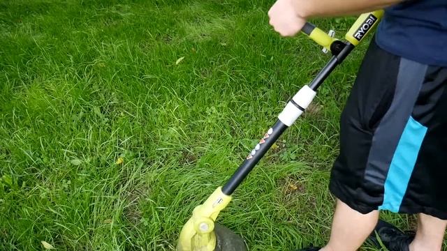 Ryobi ONE+ 18-Volt Lithium-Ion Hybrid Electric Cordless String Trimmer & Edger смотреть онлайн