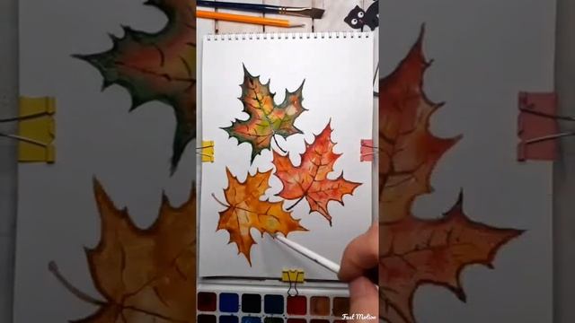 Как просто нарисовать кленовые листья смотреть онлайн