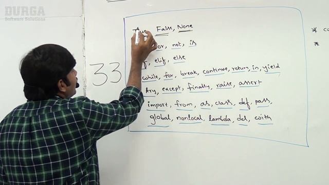 Python Tutorials || Python Reserved Words || by Durga Sir смотреть онлайн