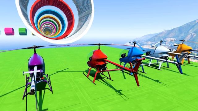 GTA V Epic New Stunt Race For Car Racing Challenge by Cars, Boats and Motorcycle смотреть онлайн