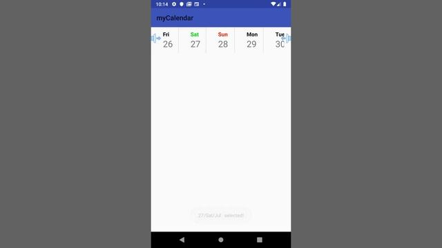 horizontal calendar смотреть онлайн