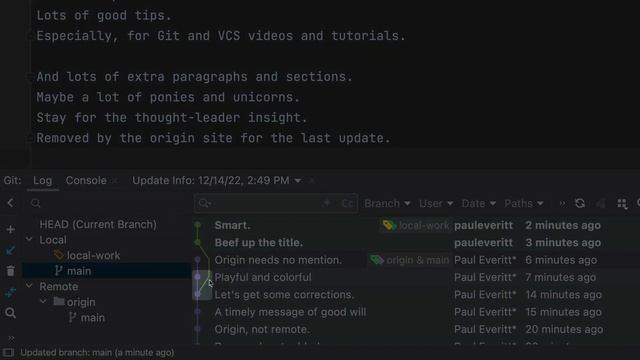 Git Rebase in any JetBrains IDE смотреть онлайн