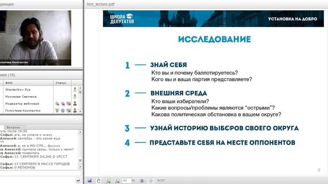 Вебинар «Лучшие практики планирования избирательной кампании: часть 1» смотреть онлайн