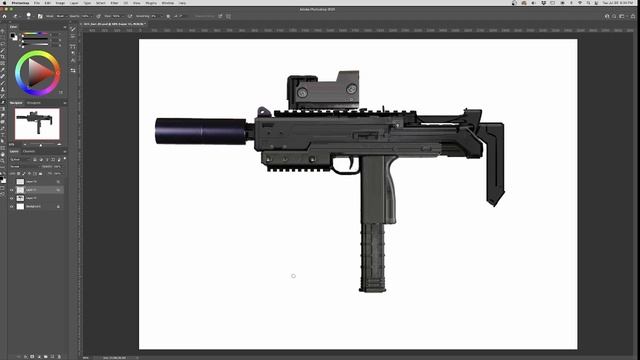 Video Game Weapon Concept Art Sketch Photobash смотреть онлайн