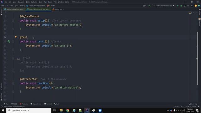Part 18 TestNG Annotations, TestNG XML смотреть онлайн