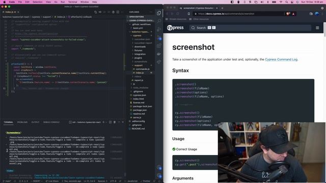 What went wrong? (or right) - Screenshots and Videos in Cypress Cucumber смотреть онлайн