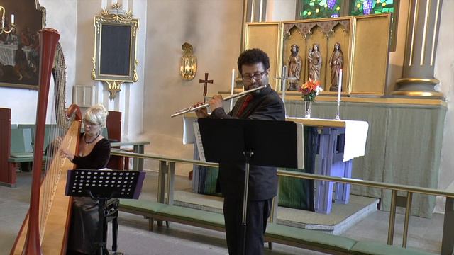 Mozart Concerto for flute and harp C major 2nd movement смотреть онлайн