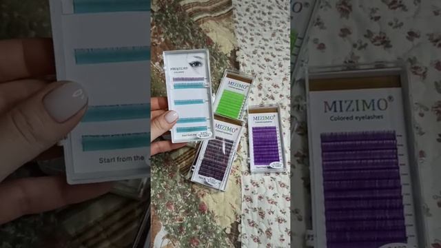 Цветные ресницы с AliExpress смотреть онлайн