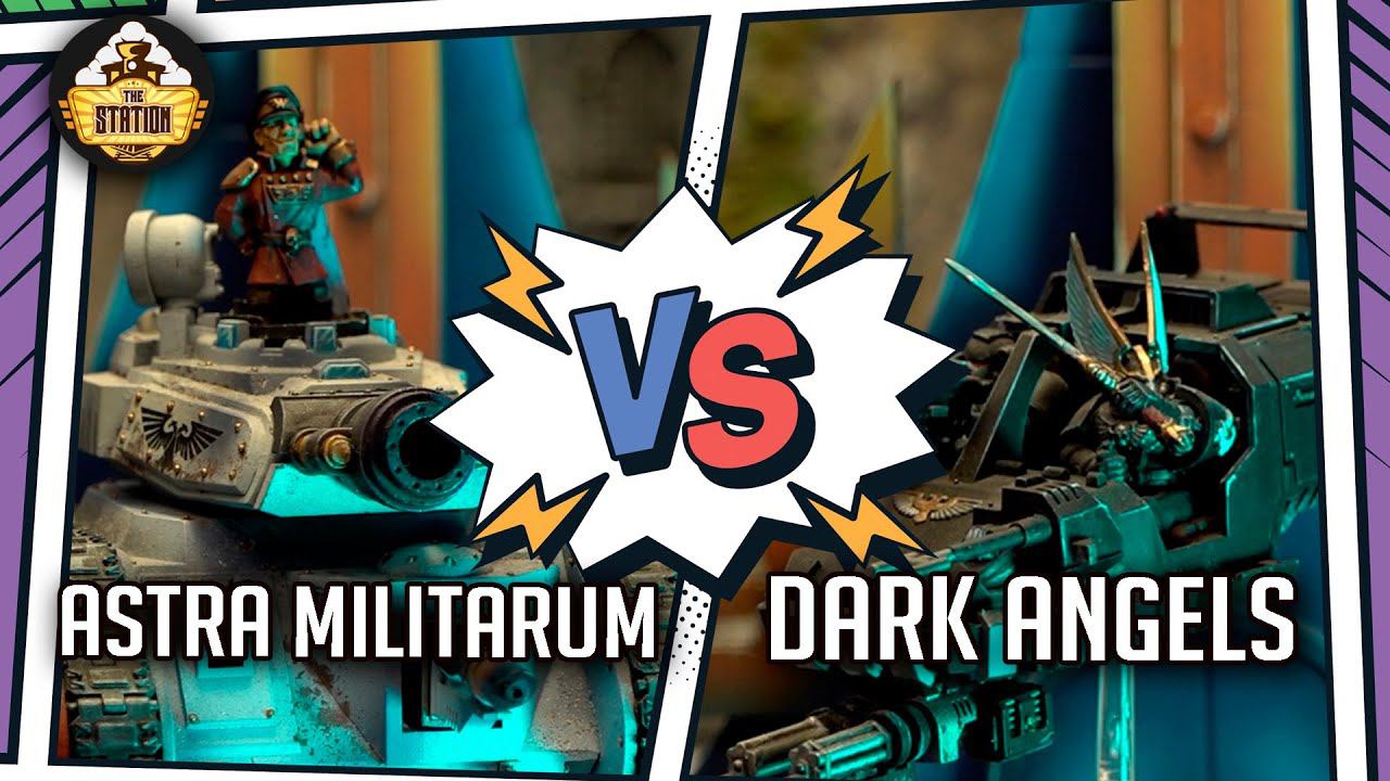 DARK ANGELS Vs ASTRA MILITARUM I Battlereport 2000 Pts I Warhammer 40000