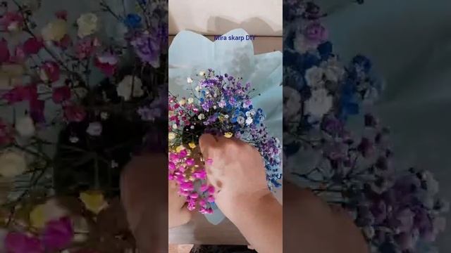 Как собрать бюджетный букет из гипсофилы своими руками смотреть онлайн