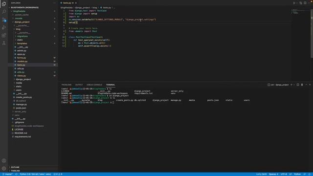 Enable Unittest for Django Projects in VSCode смотреть онлайн