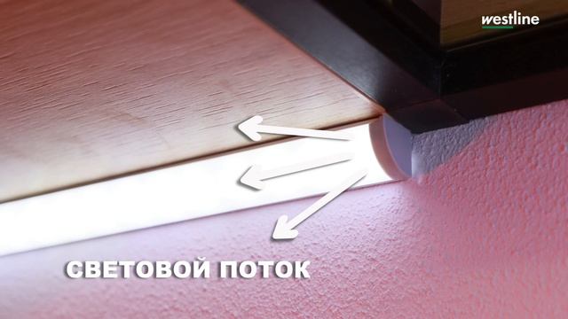 Угловой алюминиевый профиль для светодиодной ленты