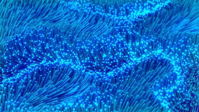 Blue Waves, satisfying video (Blender geometry nodes animation) смотреть онлайн