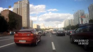 По пробке на мотоцикле Москва