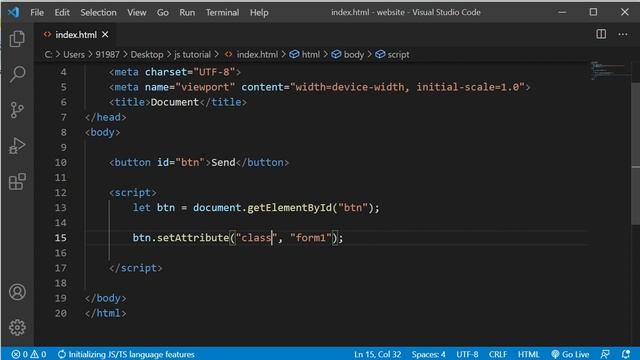 JavaScript Tutorial in Hindi for Beginners [Part 51] - Change Attribute in JavaScript смотреть онлайн