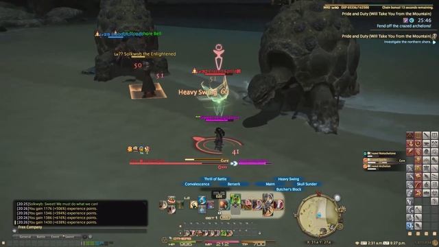 FFXIV Unlock Quest Warrior Level 30 - Pride and Duty Will Take You from the Mountain A Realm Reborn смотреть онлайн
