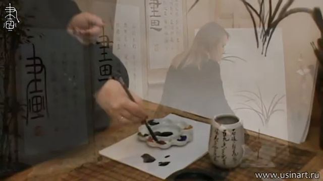 Уроки по китайской живописи дикая орхидеи 兰花 Урок 5 _Юлия Зима рисует Орхидею_ смотреть онлайн
