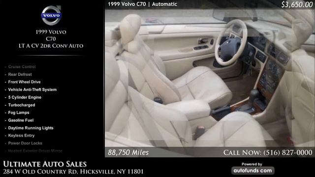Used 1999 Volvo C70 | Ultimate Auto Sales, Hicksville, NY - SOLD смотреть онлайн