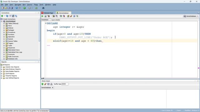 Decision Making (if-elsif) in PL/SQL| Oracle Database| DB 5 | Tech Specs смотреть онлайн