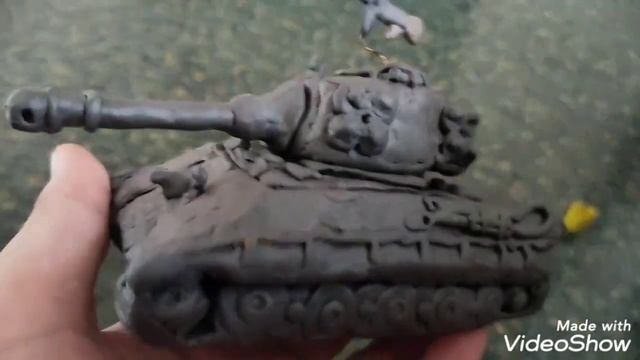 Королевский Тигр (Тигр-2) из пластилина смотреть онлайн