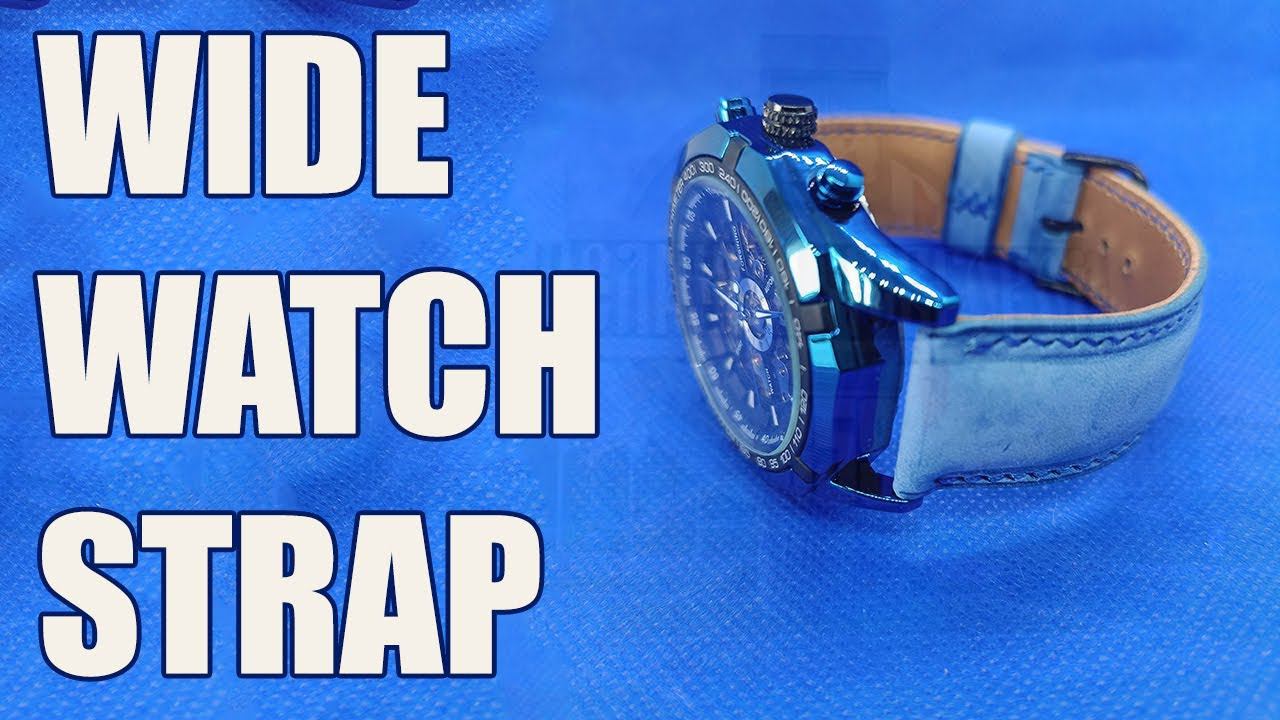 Wide Leather Watch Strap