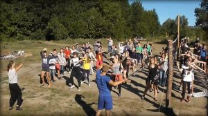 "В здоровом теле здоровый дух" - ранкова зарядка (3 зміна - табір "Сузір'я" 2016)