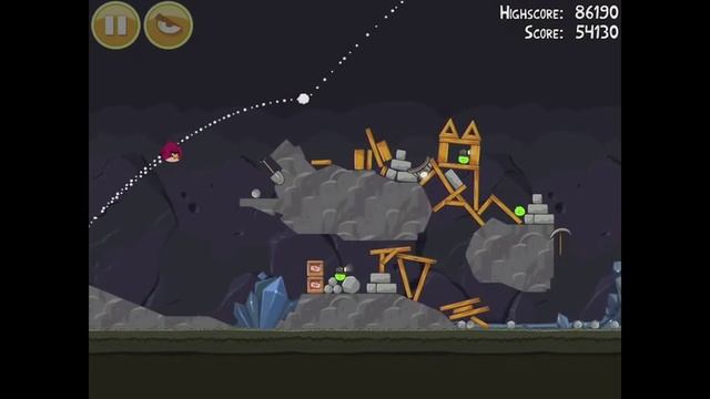 Angry Birds 17-14 Mine & Dine 3 Star Walkthrough смотреть онлайн