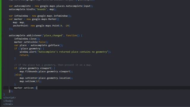 Autocomplete Places Search Box using Google Maps JavaScript API смотреть онлайн