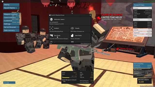 Roblox Phantom Forces Script GUI Evo v2 [WORKING Aimbot + ESP + More] (Pastebin 2021) смотреть онлайн