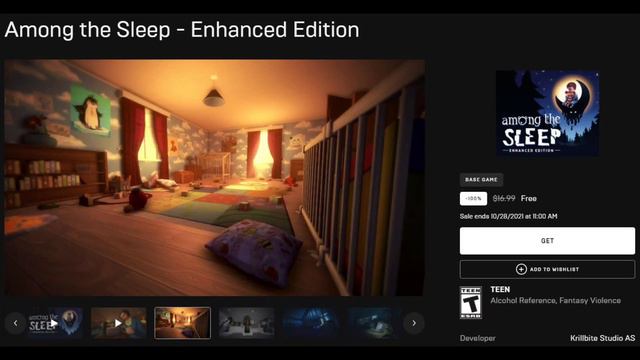Free PC Game Giveaway: Among the Sleep - Enhanced Edition (October 2021) смотреть онлайн