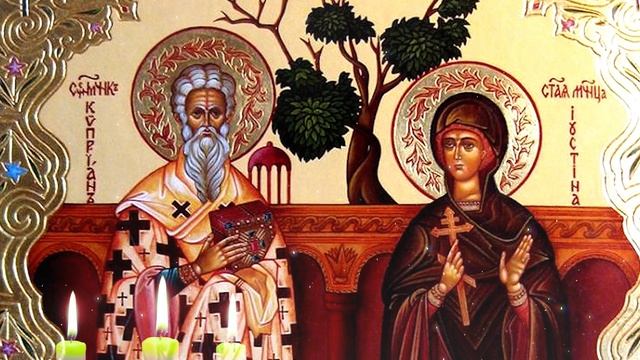 Православные молитвы Святому Киприану и Иустине от порчи и колдовства смотреть онлайн
