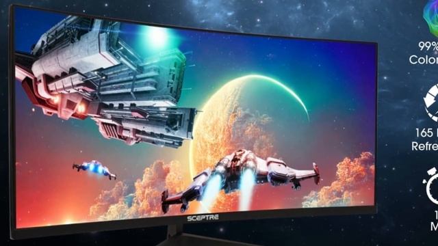 Sceptre C345B-QUT168 34" Curved Ultrawide Monitor ✅ Review (2023 Model) смотреть онлайн