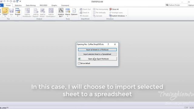 How To Import Excel Dataset Into STATISTICA смотреть онлайн