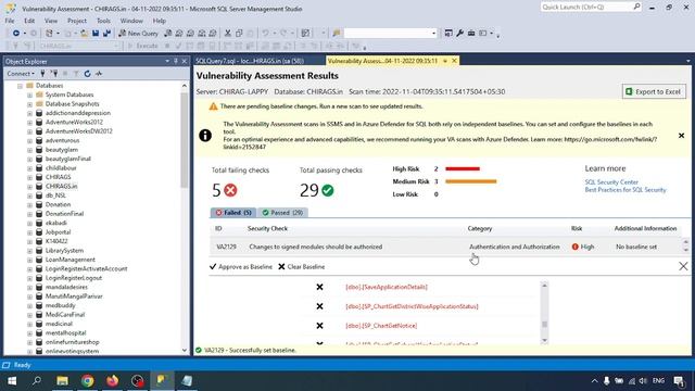 SQL Server DBA Tutorial 104 - SQL Server Remediate Vulnerabilities смотреть онлайн