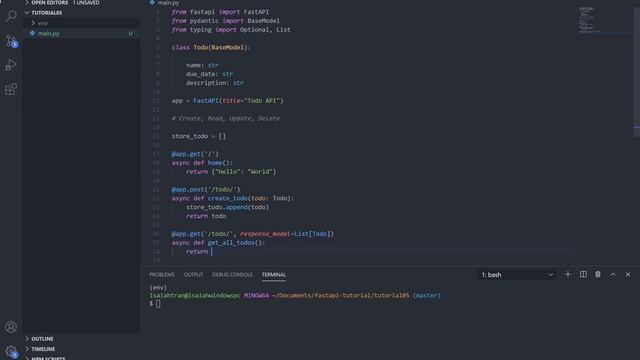 FastAPI Series | Tutorial 05 (Simple Todo API) смотреть онлайн